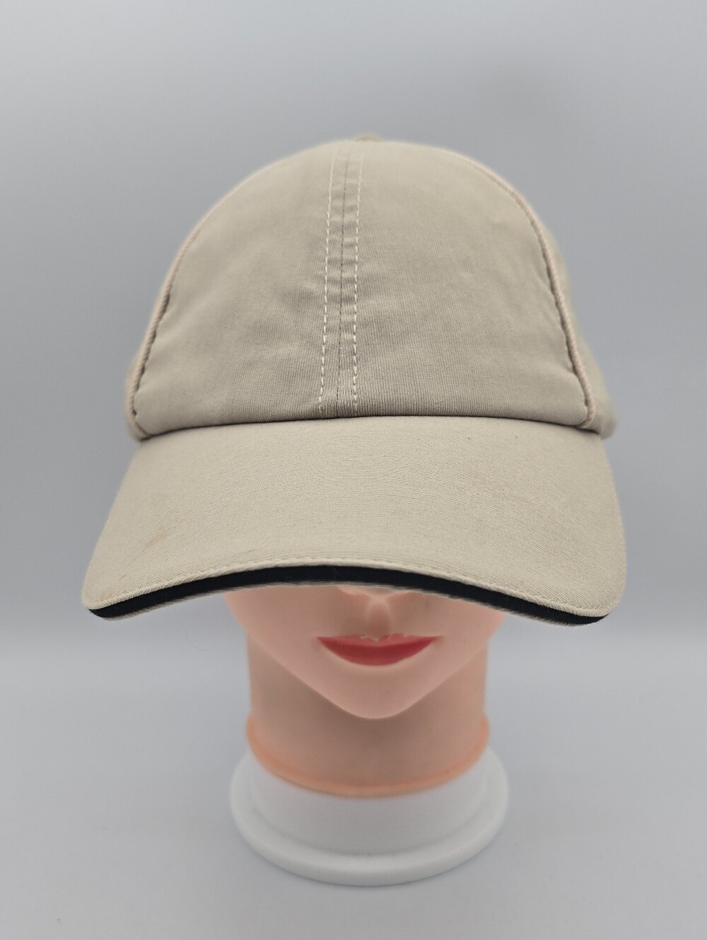 Haggar Clothing Beige Solid Adjustable Hat